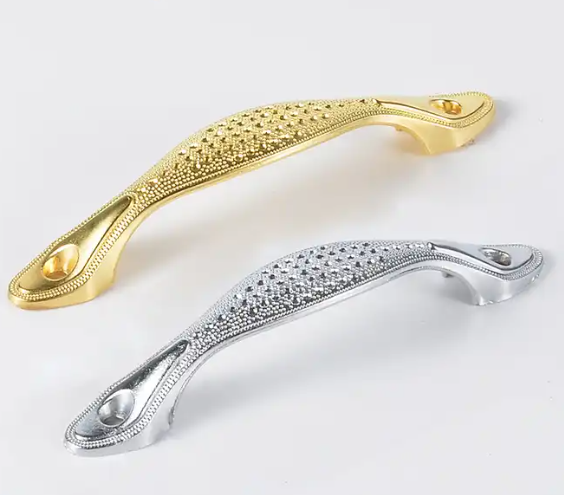 የቤት ዕቃዎች ሃርድዌር ወርቅ ዚንክ ካቢኔ መሳቢያ ለካቢኔ ሃርድዌር መያዣዎችን ይጎትታል።