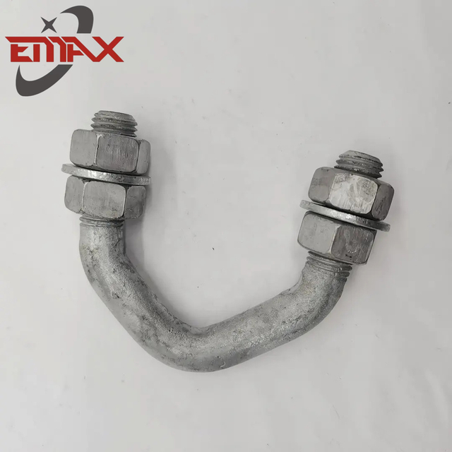 Śruba U i łącznik ocynkowany ogniowo do osprzętu do słup&oacute;w