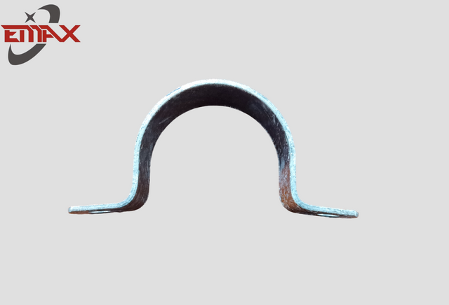 Morsetto per tubi di tipo U per carichi pesanti zincato con foro rotondo