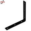 Attelle d'angle en acier &agrave; 90 degr&eacute;s, quincaillerie noire pour porte coulissante, accessoires de meubles en acier
