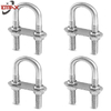 Boulons et &eacute;crous en U en acier inoxydable 304 316 avec rondelle plate