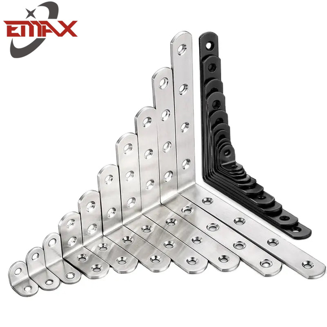 ขายึดเฟอร์นิเจอร์โลหะรูปตัว L ขายึดติดผนังสำหรับติดตั้งชั้นวาง