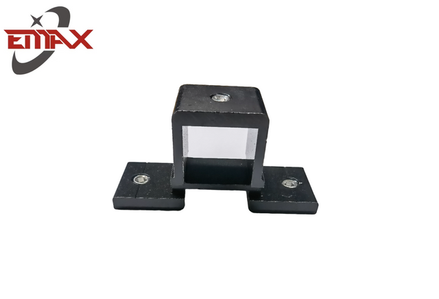 Support en m&eacute;tal noir avec centre transparent pour les applications de montage et de bo&icirc;tier