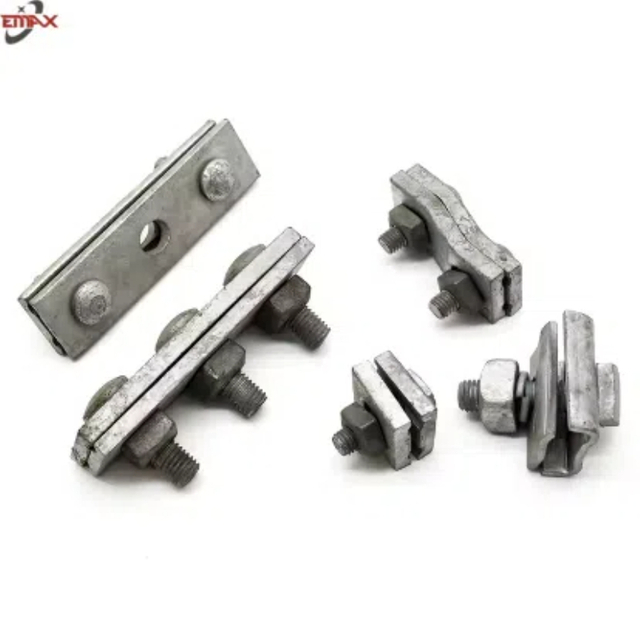 Зажим для подвески кабеля 3 болта HDG Duty Clamps Guy Grip Messenger Wire Clamp