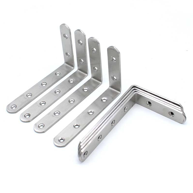 Mensola angolare rinforzata a 90 gradi con staffa angolare a forma di L in acciaio