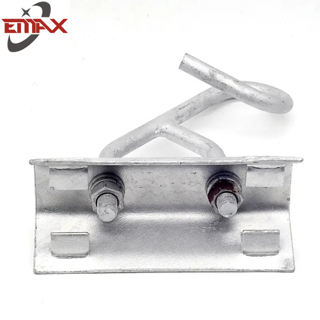 ฮาร์ดแวร์สายไฟเหนือศีรษะชนิด C ขายึดเสาโลหะผสมอลูมิเนียมพร้อมตะขอ